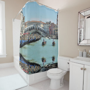 Rideaux De Douche PONT DE RIALTO - Venise - Canal Grande