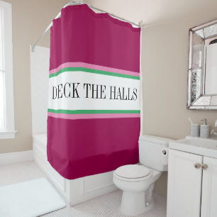 Rideaux De Douche PONT HALLS Amusants Rouge Vert Rose Blancs