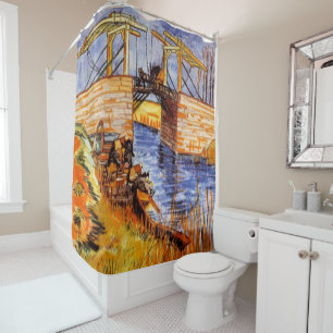 Rideaux De Douche Pont Langlois à Arles par van Gogh