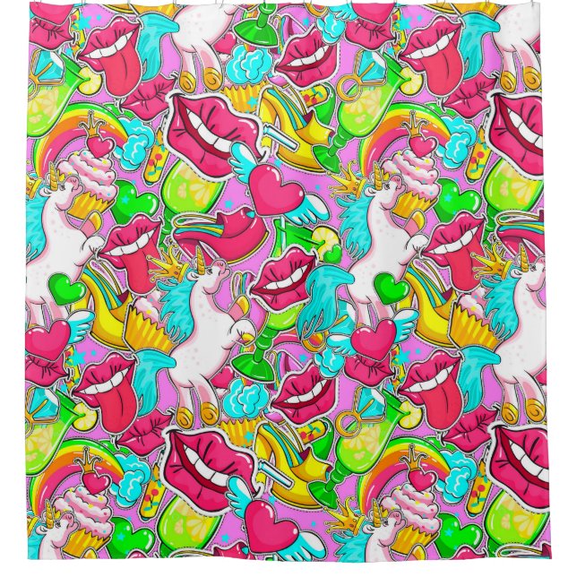 Rideaux De Douche Pop Art (Devant)