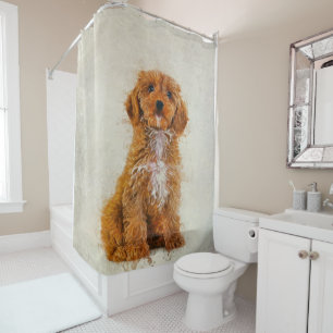 Rideaux De Douche Portrait Cockapoo Photo Amoureux des chiens