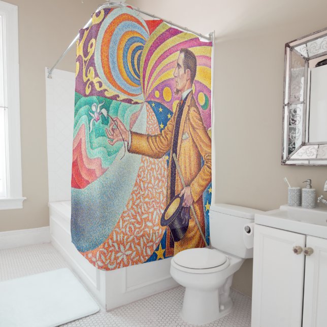 Rideaux De Douche Portrait de Felix Feneon, Signac (En situation)