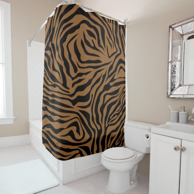 Rideaux De Douche Poster de animal de tigre (En situation)