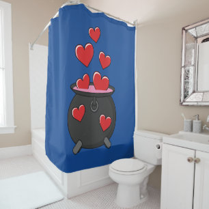 Rideaux De Douche Potion d'amour des coeurs