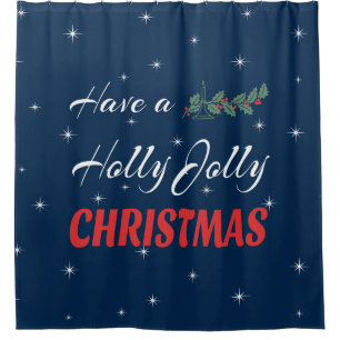 Rideaux De Douche Prenez un Holly Jolly Christmas