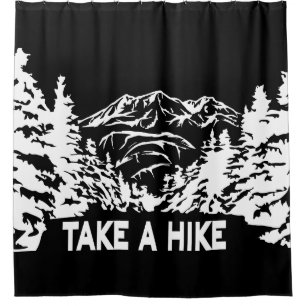 Rideaux De Douche Prenez une citation Hippique paysage montagnard mo