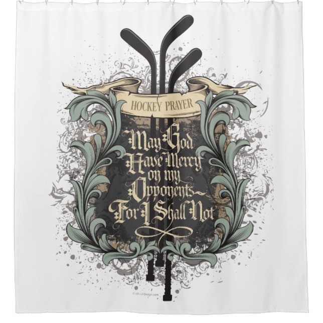 Rideaux De Douche Prière de hockey (Devant)