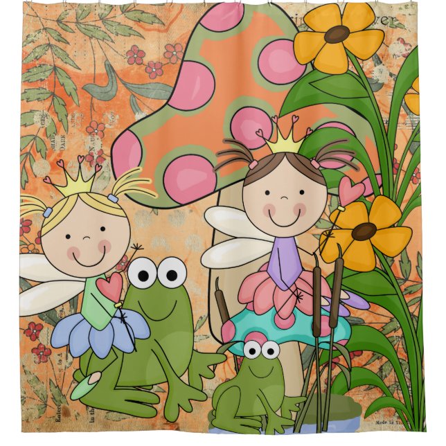 Rideaux De Douche Prince-grenouille et princes (Devant)