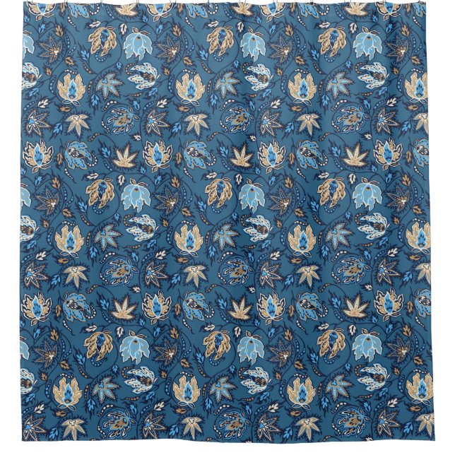 Rideaux De Douche Protea Batik Hawaï Tropical Floral (Devant)
