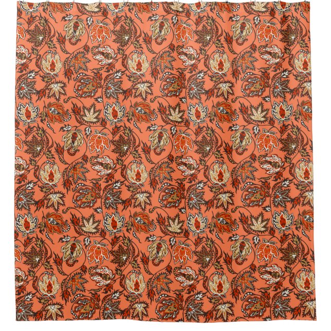 Rideaux De Douche Protea Batik Hawaï Tropical Floral (Devant)