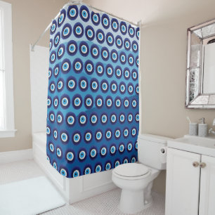 Rideaux De Douche Protection oculaire nazaire Paysage bleu d'Amulet