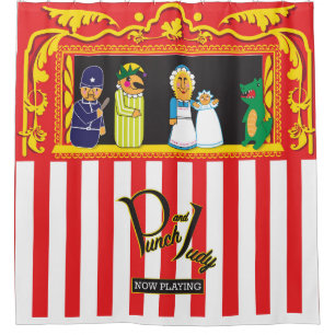 Rideaux De Douche Punch et Judy
