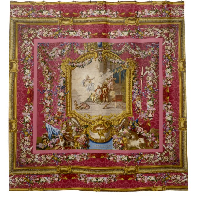 Rideaux De Douche Quichotte Girl Baroque Old World (Devant)
