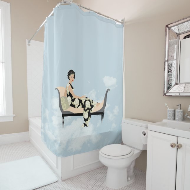 Rideaux De Douche Racamier dans les nuages (En situation)