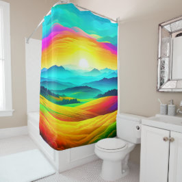 Rideaux De Douche Rainbow Hills
