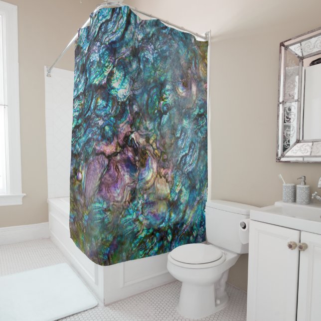 Rideaux De Douche Rainbow Iridescent (En situation)