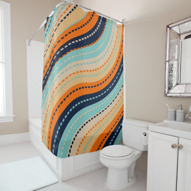 Rideaux De Douche Rainbow Road (En situation)