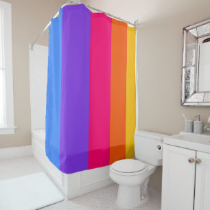 Rideaux De Douche Rayures arc-en-ciel