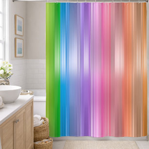 Rideaux De Douche Rayures arc-en-ciel