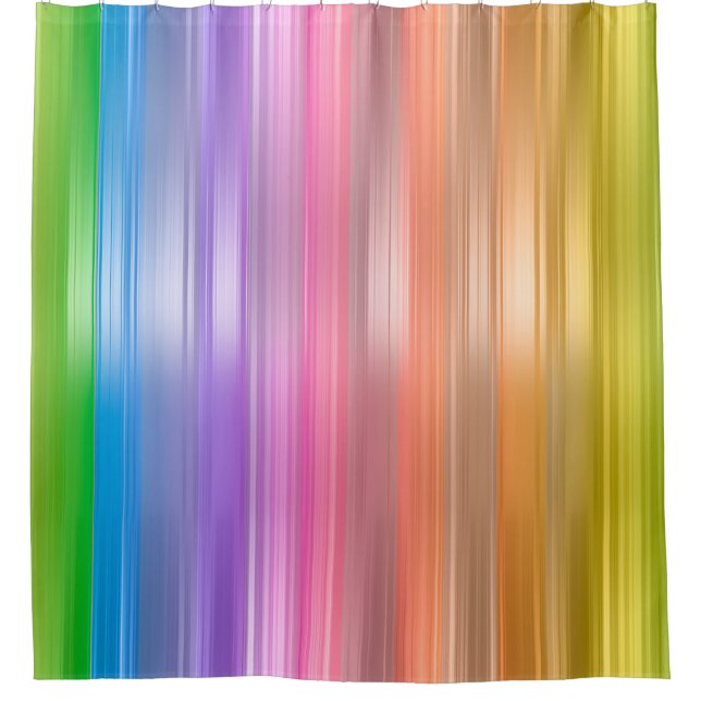 Rideaux De Douche Rayures arc-en-ciel (Devant)