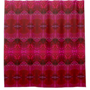 Rideaux De Douche Red Dianthus Ikat 5