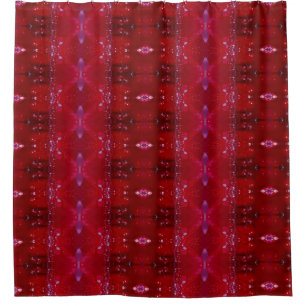 Rideaux De Douche Red Snapdragon Ikat aussi