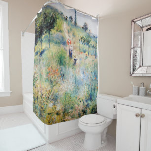 Rideaux De Douche Renoir - Chemin menant à travers l'herbe haute