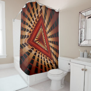 Rideaux De Douche Réseau d'Imaginaires 3D Conception graphique fract
