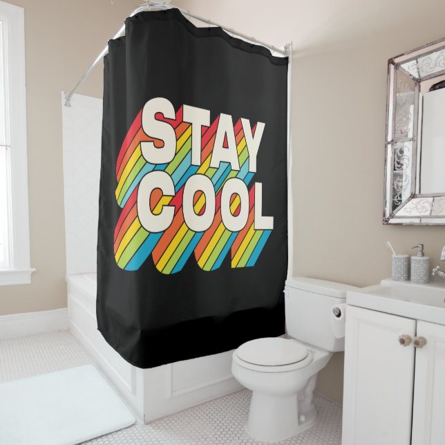 Rideaux De Douche Rester Cool (En situation)