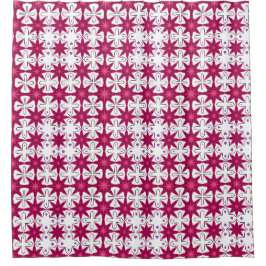 Rideaux De Douche Retro look rose violet starburd