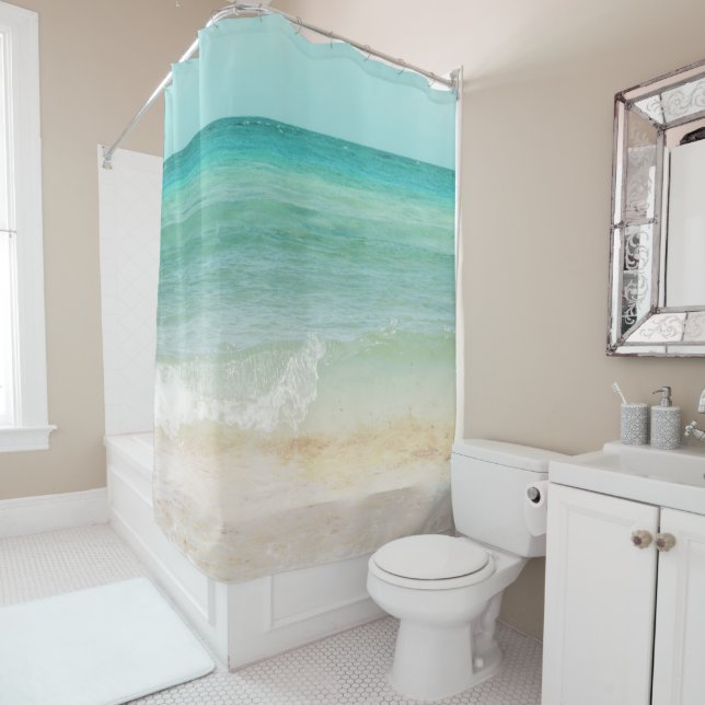 Rideaux De Douche Rêve de tranquillité océanique #1 #océan #mur #déc (En situation)