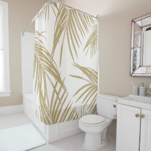 Rideaux De Douche Rêve des Feuilles de la Palme d'Or #1 #tropical