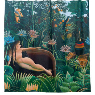 Rideaux De Douche Rêver dans la forêt de jungle exotique
