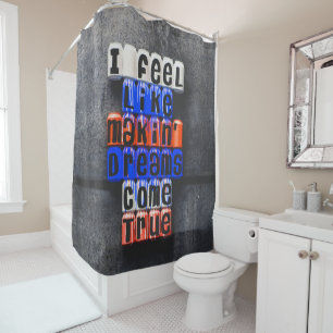 Rideaux De Douche Rêver Réellement, Motivationnel