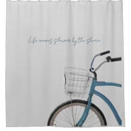 Rideaux De Douche Rhode Island Coastal Cruiser Bike Shower Curtain