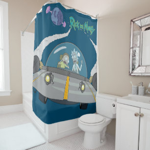 Rideaux De Douche RICK ET MORTY™ Vol En Navire Spatial