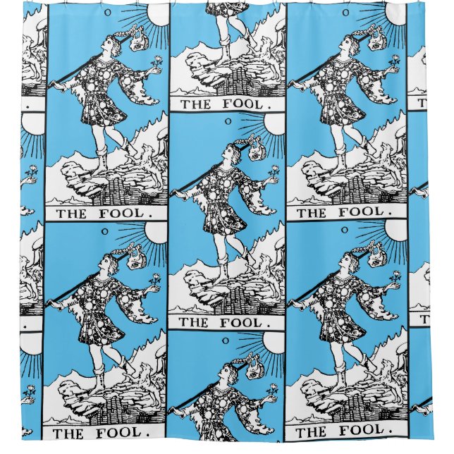 Rideaux De Douche Rider Waite Tarot Major Arcana L'idiot (Devant)