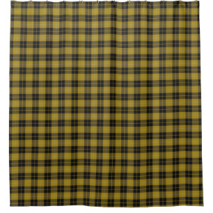 Rideaux De Douche Robe Clan Barclay Tartan jaune et noir