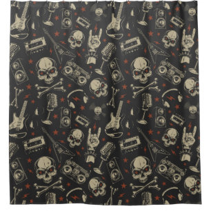 Rideaux De Douche Rock Music