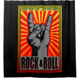 Rideaux De Douche Rock & Roll