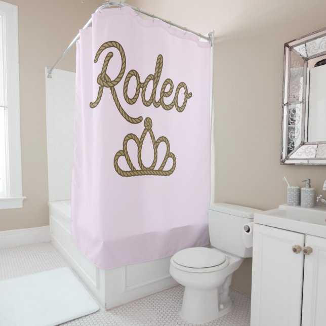 Rideaux De Douche Rodeo Queen Country Western Tiara Crown (En situation)