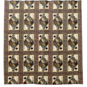 Rideaux De Douche Roi de carte de jeu de pelles par le studio de