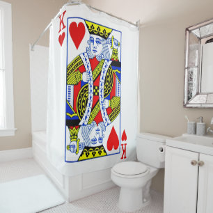 Rideaux De Douche Roi des Coeurs