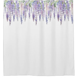 Rideaux De Douche Romantique Pastel Lilac Purple Wisteria Garden