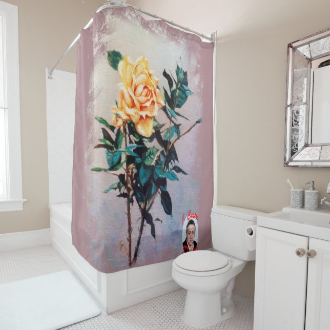 Rideaux De Douche Rosa/Rose (En situation)