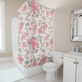 Rideaux De Douche Rose floral moderne