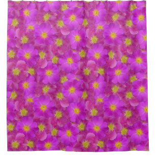 Rideaux De Douche Rose sauvage Motif sans couture