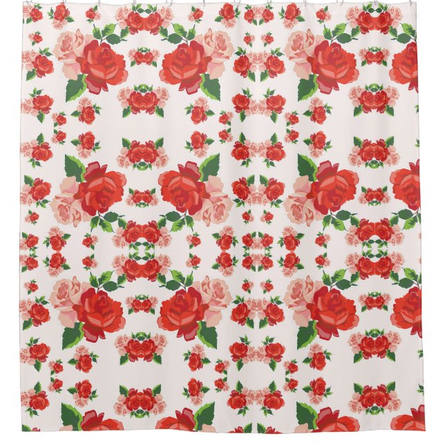 Rideaux De Douche Roses pour U (Devant)