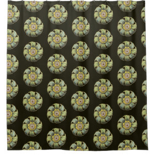 Rideaux De Douche Rosette architecturale antique n° 1