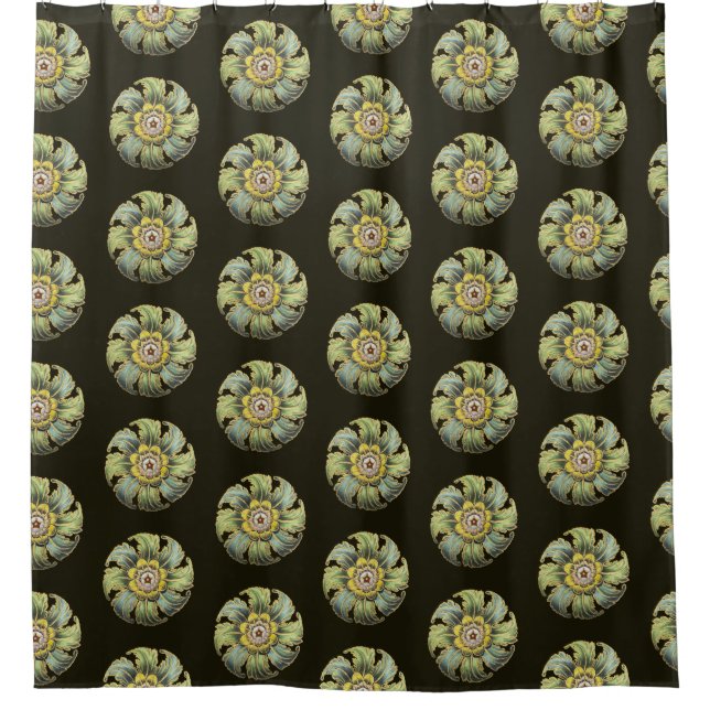 Rideaux De Douche Rosette architecturale antique n° 1 (Devant)